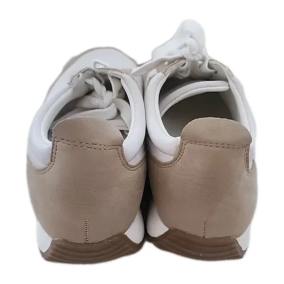 MIA Kable Sneakers Tan White Women’s Size 8 M Retro Comfort Lace Up Shoes - Picture 4 of 8